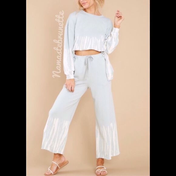 NWT SMALL ICED BLUE LONG SLEEVE TIE DYE PULLOVER TOP - Picture 8 of 16